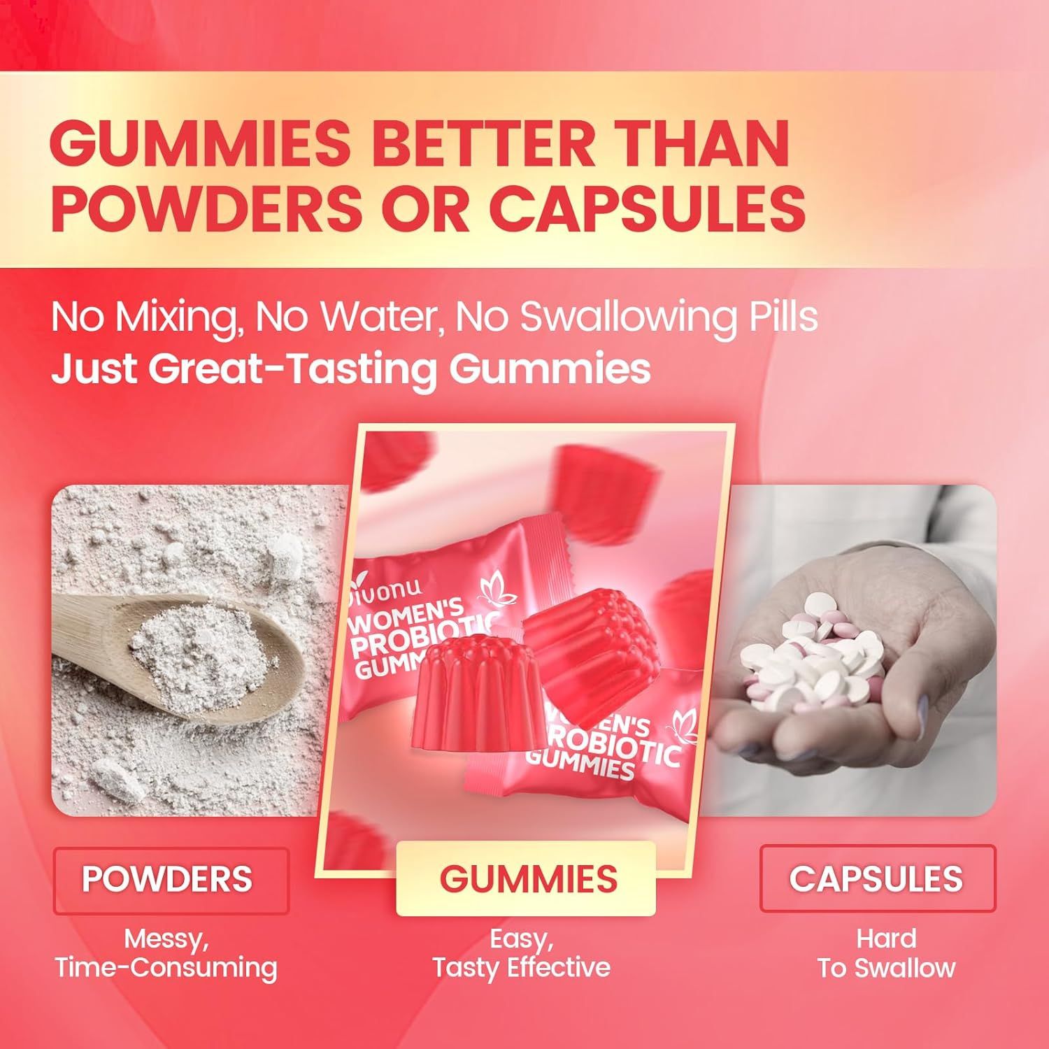 Gummies better than powders or capsules – best probiotics for vaginal health